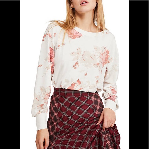 Free People Tops - Arielle Printed Long Sleeve Top